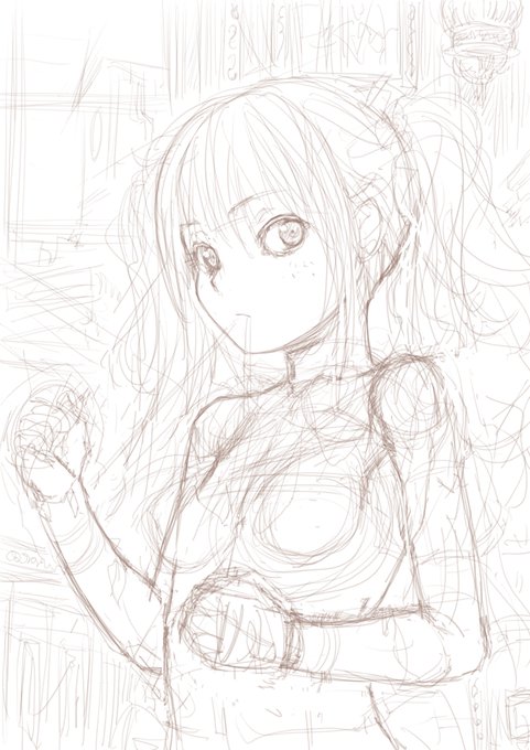 指を暖めるためのラクガキ 