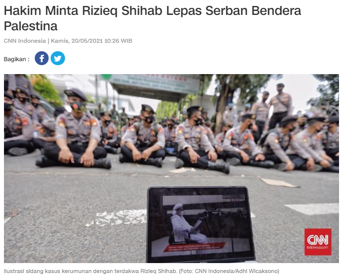 "Kita simpati peristiwa Palestina. TAPI INI persidangan NEGARA KITA" tegur Hakim Suparman Nyompa, Kamis 20/5

.
Bukti,
kalau kaum Kadrun LEBIH MENGHARGAI Negara lain daripada Negara sendiri (alias PENGKHIANAT)🤮

#ShameOnYouPolri #PolisiPalestina 👎

<a href="/jokowi/">Joko Widodo</a> <a href="/DivHumas_Polri/">Humas Polri</a>