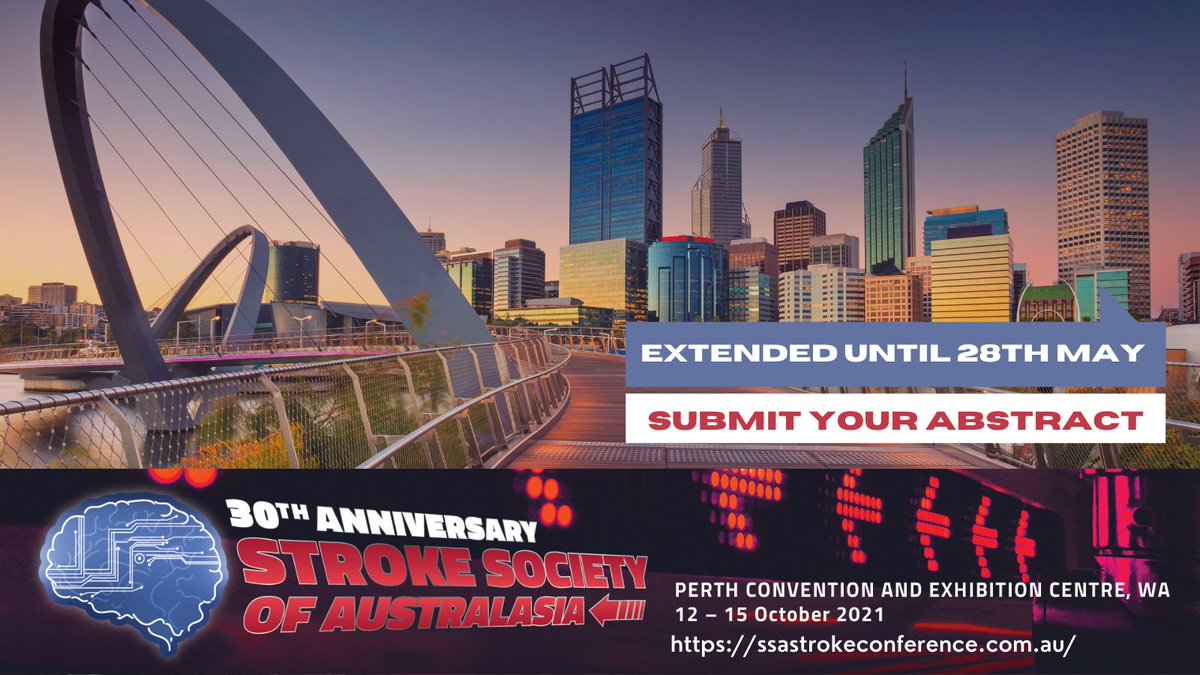 We will be extending the abstract submission for one more week! 
Get in fast and submit your research. 
Submission will close 28th May!
ssastrokeconference.com.au/abstract-submi…