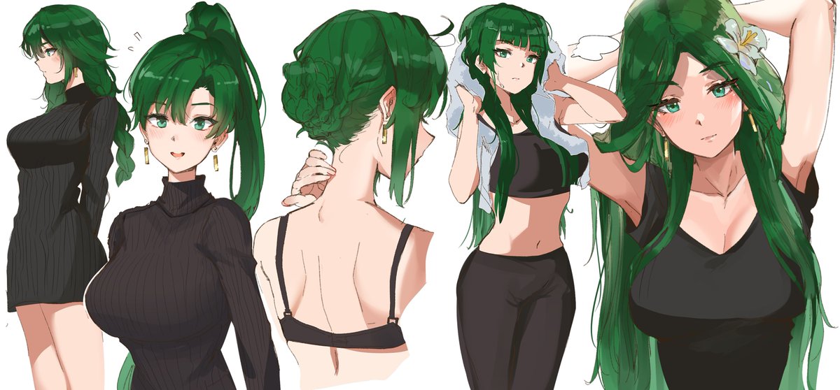 FM-Anime – Fire Emblem Heroes Lyn Green Cosplay Wig