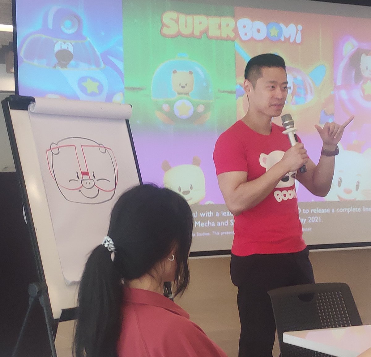 Awesome morning <a href="/ncpa_china/">Nansha College Preparatory Academy</a> with <a href="/UPStudiosWorld/">Up Studios 🌟Animation, Stories, Licensing</a> Trevor Lai! #pulaoproud #ISSedu