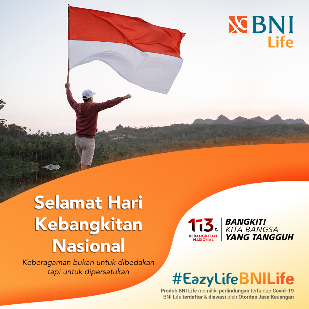 BNILifeID's tweet image. Sejenak menghentikan aktivitas, tepat pada pukul 10.00 WIB, hari ini, Kamis 20 Mei 2021 kita berdiri tegap, kita nyanyikan bersama lagu Indonesia Raya dalam rangka memperingati 113 tahun #HariKebangkitanNasional #EazyLifeBNILife #InsuranceForEveryone