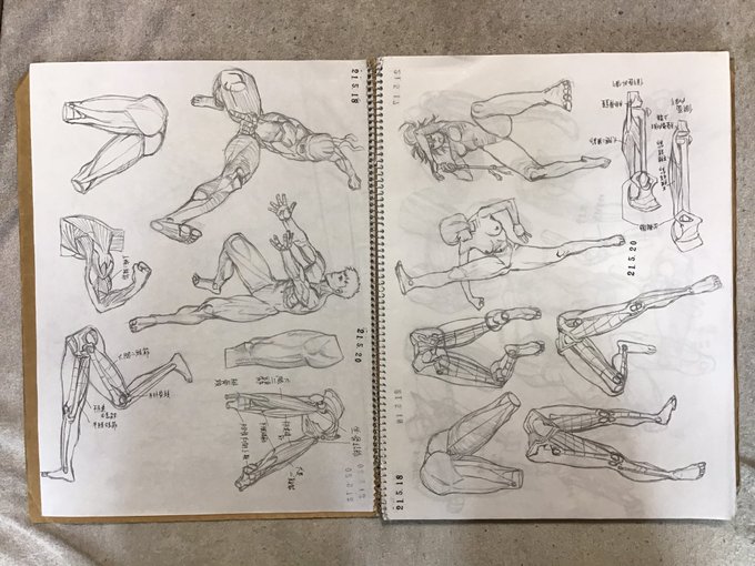 今日の #キムラッキ 。クロッキー帳を丁度使い切りました。新しいのはもう買って用意してあります。 