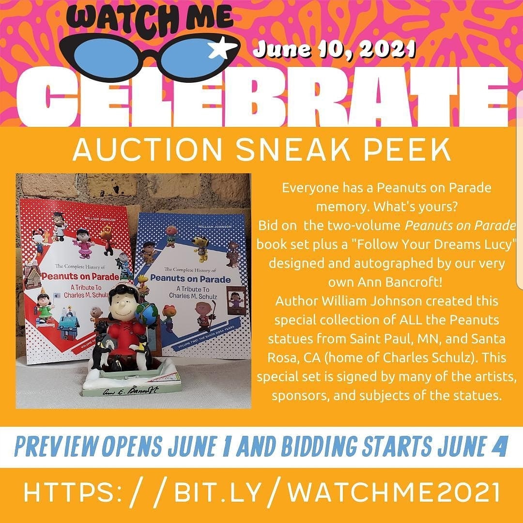 I am so proud to be working with the Ann Bancroft Foundation. A set of books has been added to their annual fundraiser &amp; Ann added the Westland miniature of the statue she designed, "Follow Your Dreams, Lucy." The auction starts 6/4. annbancroftfoundation.org