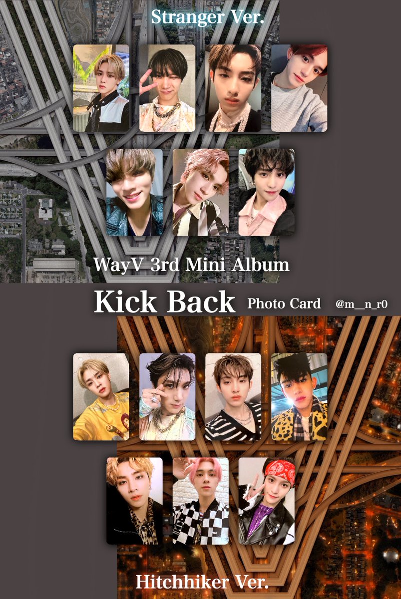⚡️] #WayV Kick Back Photo Card List pc Template