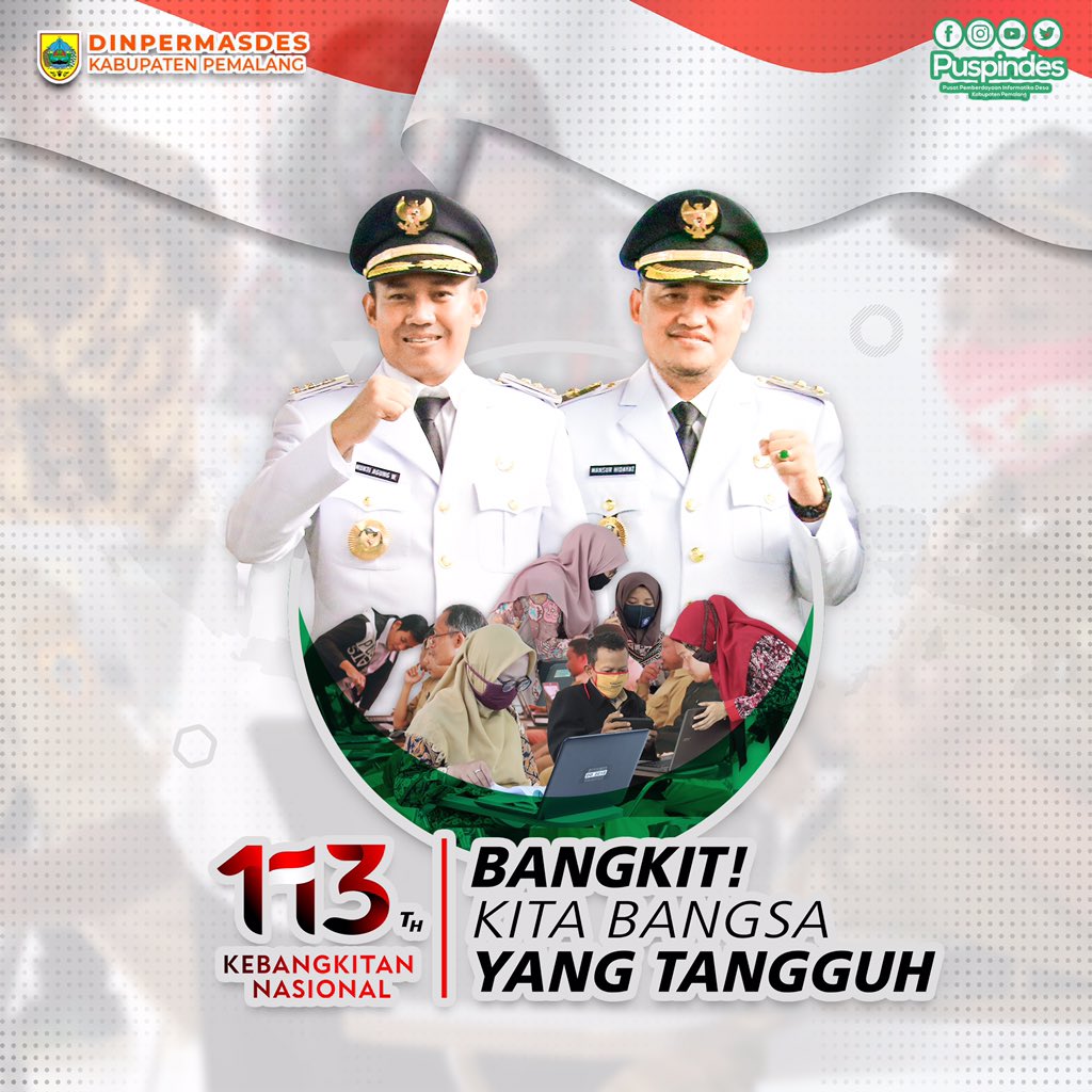 Selamat Memperingati Hari Kebangkitan Nasional ke-113

Ayo bersama-sama kita hadapi semua tantangan dan persoalan sebagai penerus bangsa.

#HariKebangkitanNasional 
#Desakupemalang #DesaDigitalAman #Desapintar #DesakuBerdaya