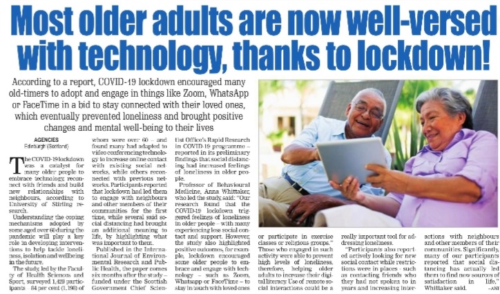 shuklasach's tweet photo. This must indeed count as a positive from the #pandemic. In India, the older adults have taken the tech-challenge head-on & have not only embraced stuff like #Zoom, FaceTime, Whatsapp but also #Online banking, #telemedicine #ecommerce, #digiwallets etc with elan.
#techforgood https://t.co/eFiSV9Vu4z
