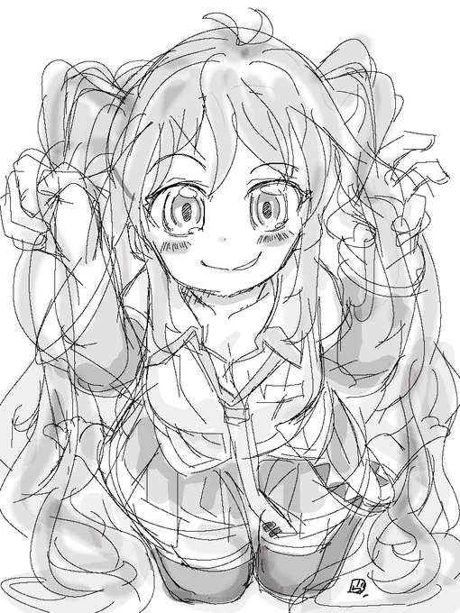 ツインテールだぞ!
#初音ミク 
