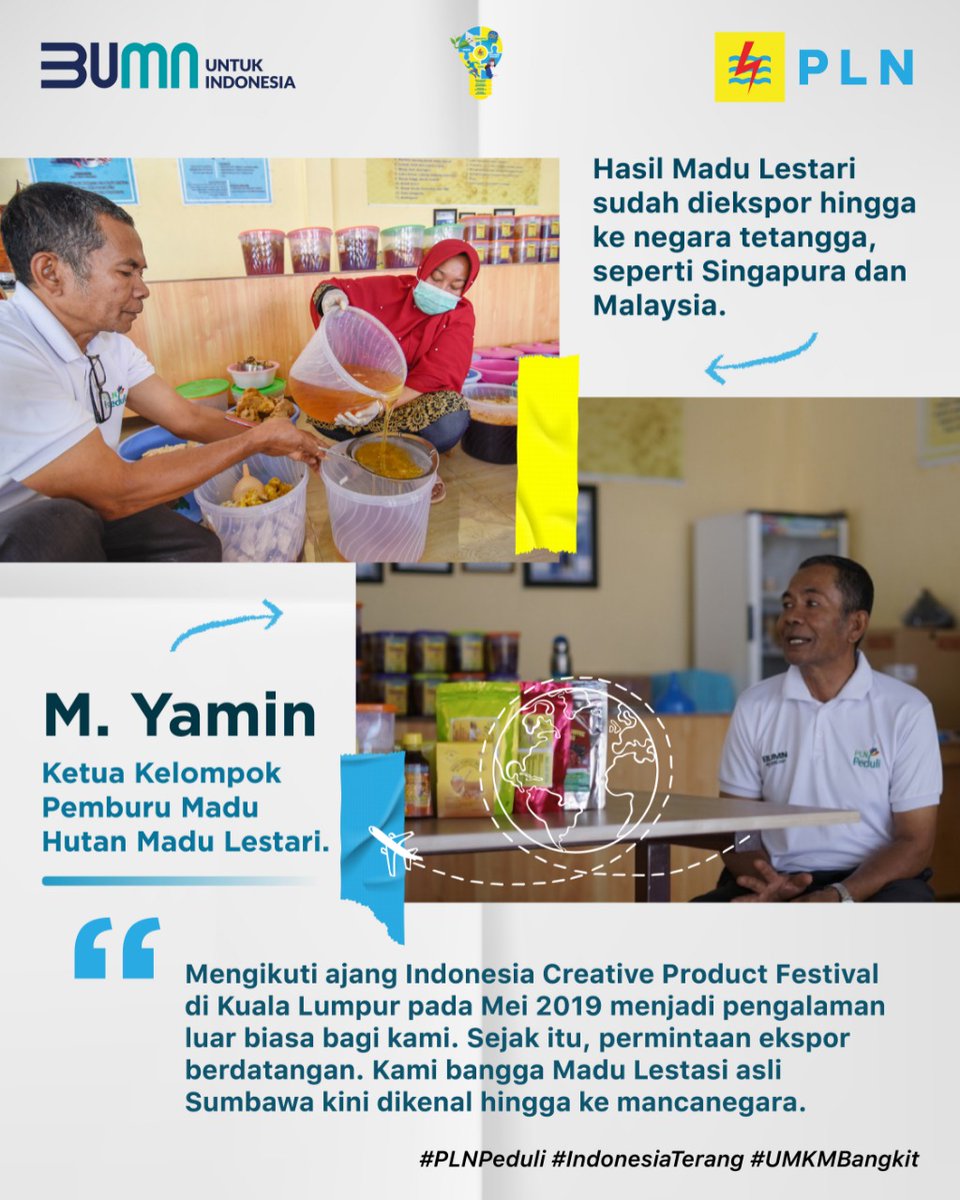 _pln_id's tweet image. Inilah kisah mitra binaan UMKM PLN. Sinergi yang solid melalui Program PLN Peduli meningkatkan pendapatan dan mengembangkan pasar produk UMKM.

#PLNPeduli
#IndonesiaTerang
#UMKMBangkit