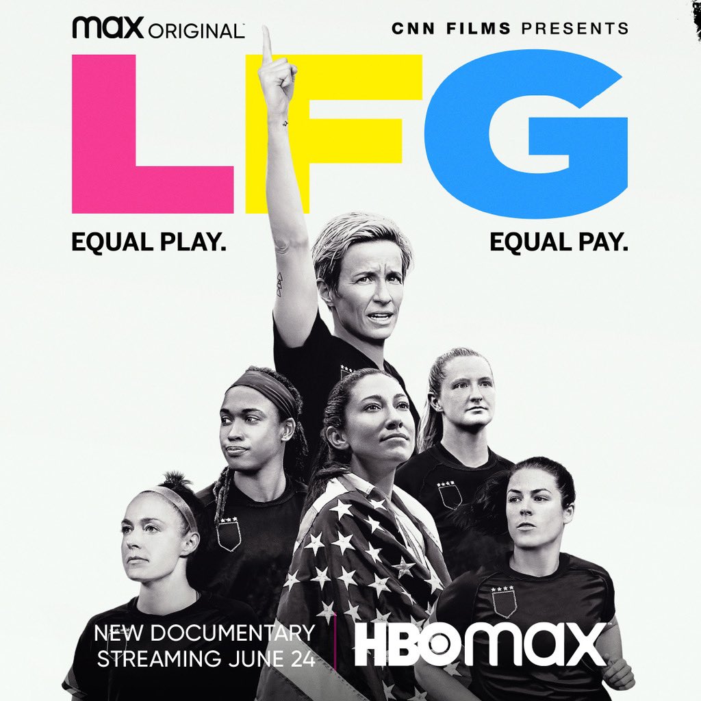 If they win, everyone wins. 
 
Watch the story behind a revolutionary battle for pay equity. #LFGthemovie is streaming June 24 on @HBOMax.