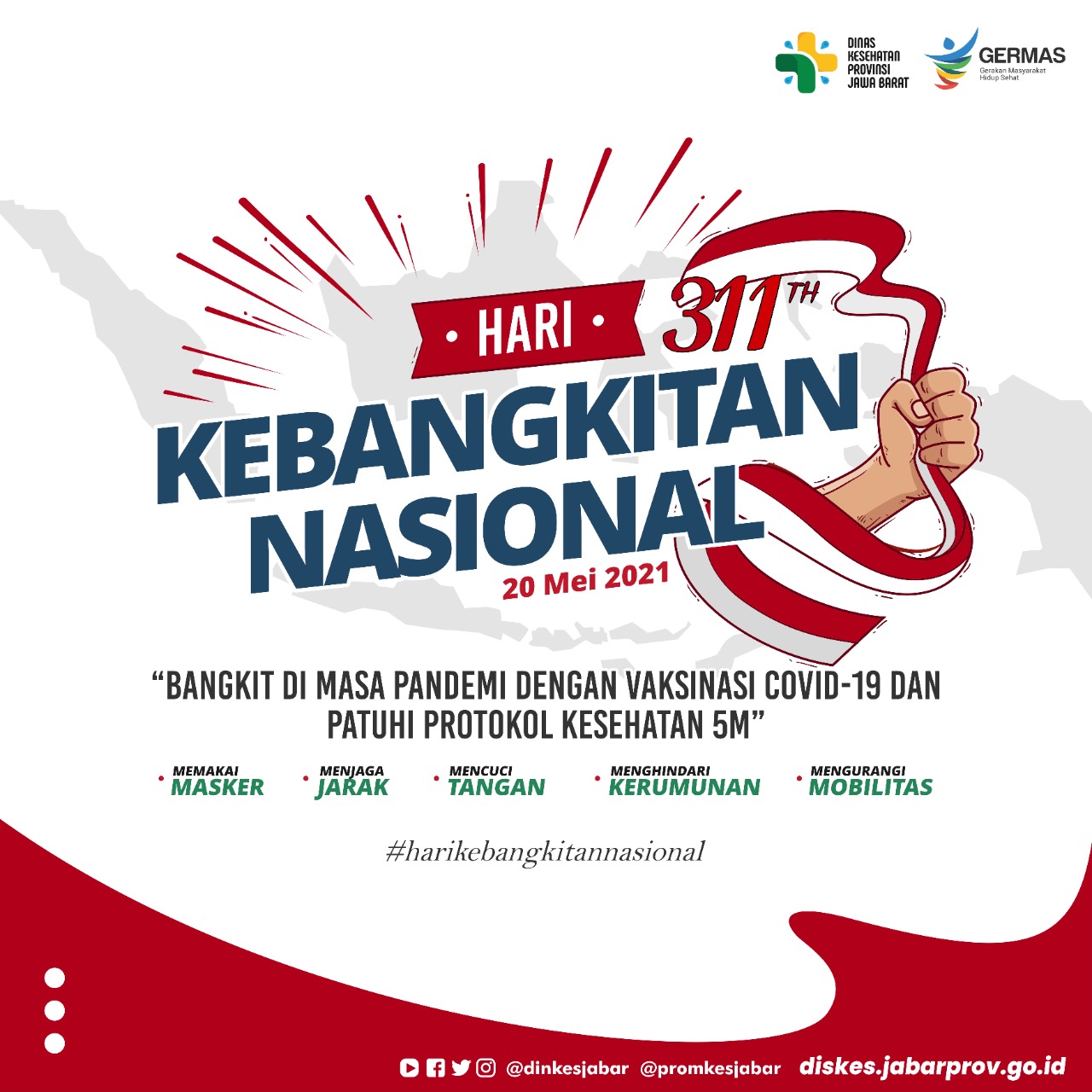 Dinkes Jabar Ayopakaimasker On Twitter Reposted From Promkesjabar Peringatan Hari Kebangkitan Nasional Harkitnas 20 Mei 2021 Yang Mengusung Tema Bangkit Kita Bangsa Yang Tangguh Tema Ini Dipilih Agar Menjadi Pengingat Bahwa