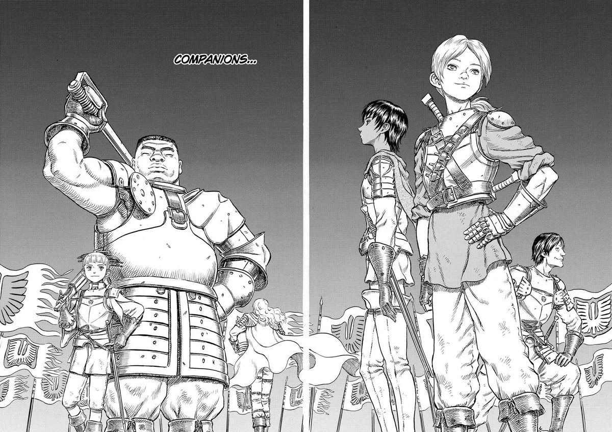 Wire4D's tweet image. Berserk was the first adult comic I read. Not because it was "edgy", but truly mature. Tackling themes like isolation, trauma, and the struggle of trusting people in spite of previous betrayal. 

Rest in peace Kentaro Miura. 
Gone, but will never be forgotten.