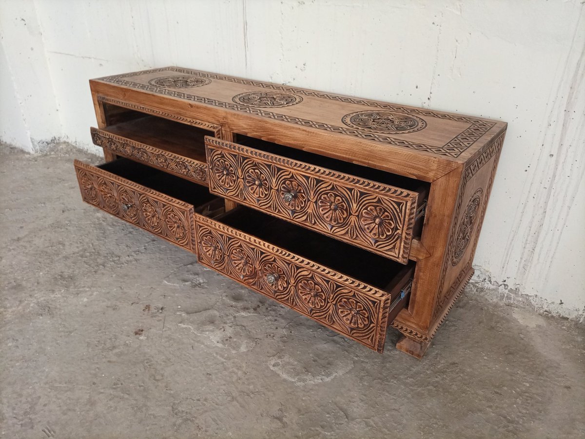 media unit total solid wood handmade work