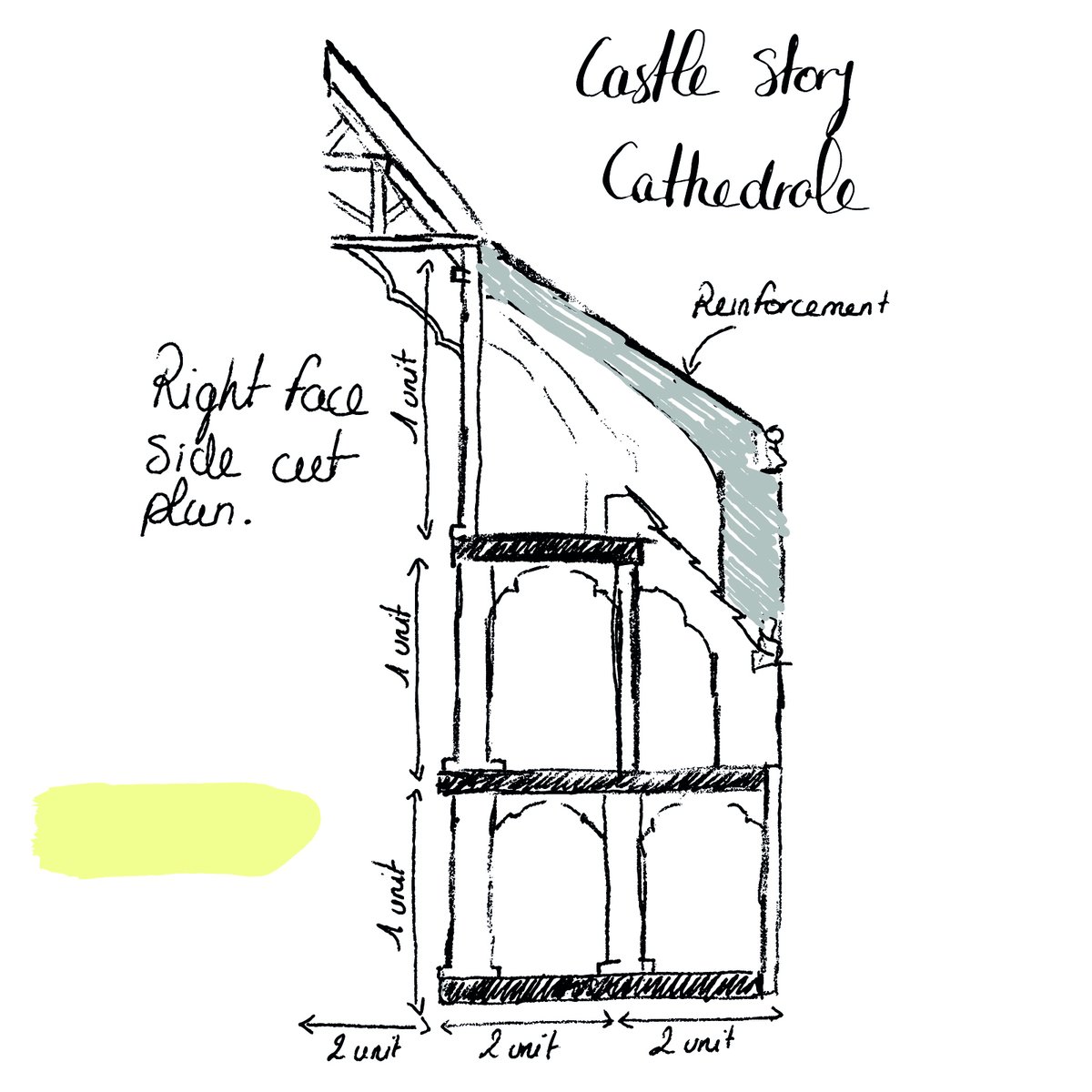PNDOCS's tweet photo. Today is the first day of the "Notre Dame of Castle Story" project. Mixing gaming and architecture History building a massive Cathedral inspired by French Cathedrals plans!!! @CastleStory #NotreDame #History @GermainCouet  @SauropodStudio HERE'RE SOME PLANS ! https://t.co/cQXWYC69qy