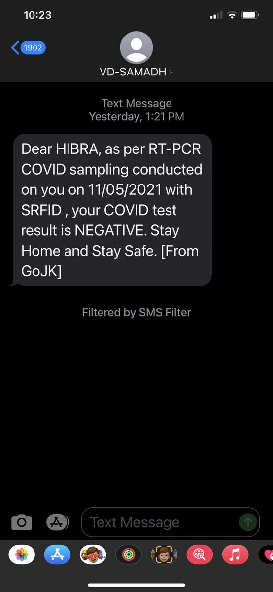 TheBigGeek's tweet image. Does anyone know who is GoJK in this message - someone has tested negative and the report has come to me - they must be waiting - not sure how my number got used #covid #RTPCRtest #rtpcr