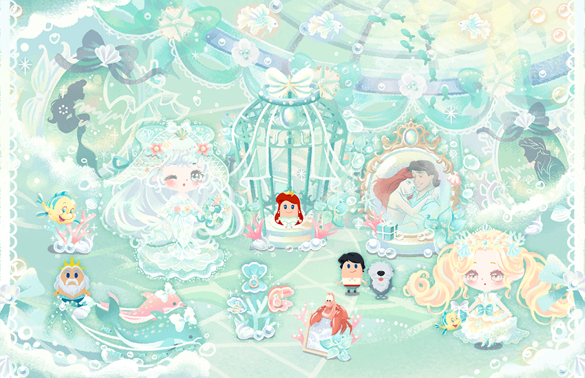 ディズニー ゲーム公式 Twitter પર ディズニー マイリトルドール でカプセルイベント ウェディング イン ザ シー が開催中 トリトン王 と マックス のリトルドールが新登場 ウェディング アリエル と エリック王子 のリトルドールも再登場