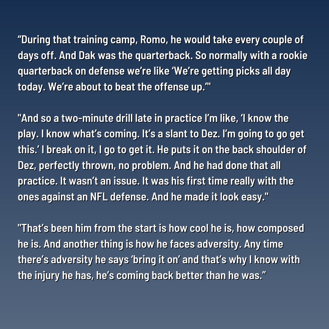 Former Dallas Cowboys LB Sean Lee was a guest on <a href="/TheHerd/">Herd w/Colin Cowherd</a> on Tuesday and was asked about Dak Prescott as a rookie in 2016 and when the buy-in moment for him was.

Listen: podcasts.apple.com/us/podcast/05-…