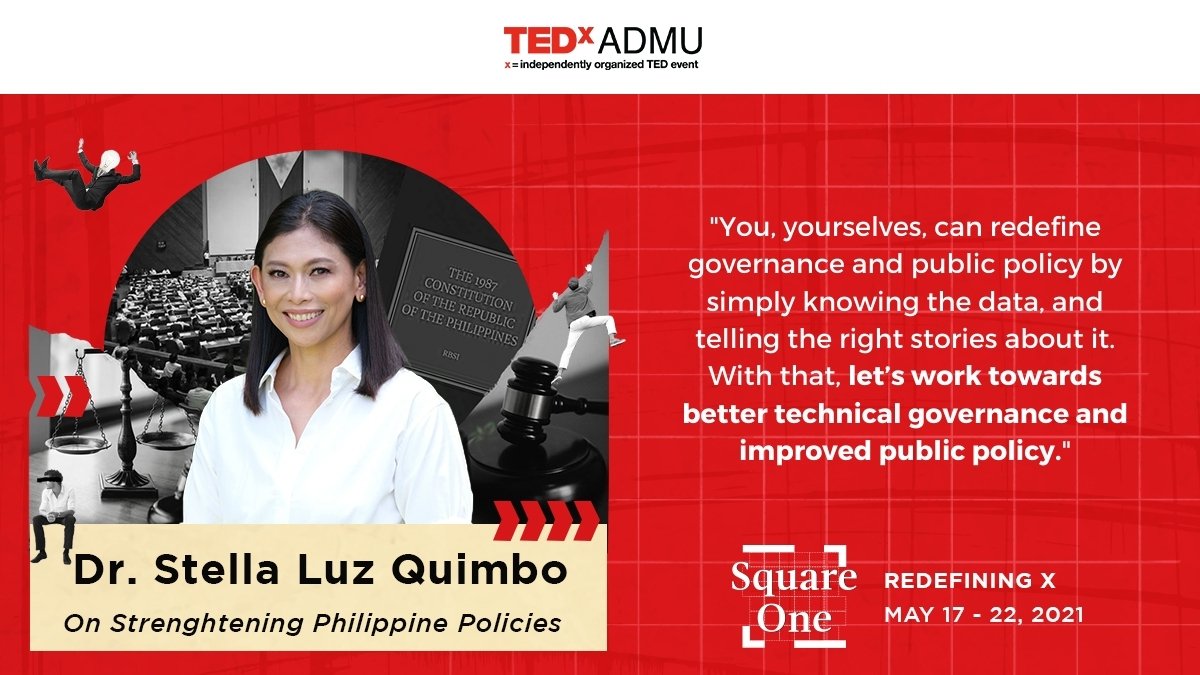 TEDxADMU's tweet photo. "You, yourselves can redefine governance and public policy by simply knowing the data, and telling the right stories about it."
-Dr. Stella Luz Quimbo

#TEDxADMU #SquareOne #StellaQuimbo https://t.co/XAmJW6904s