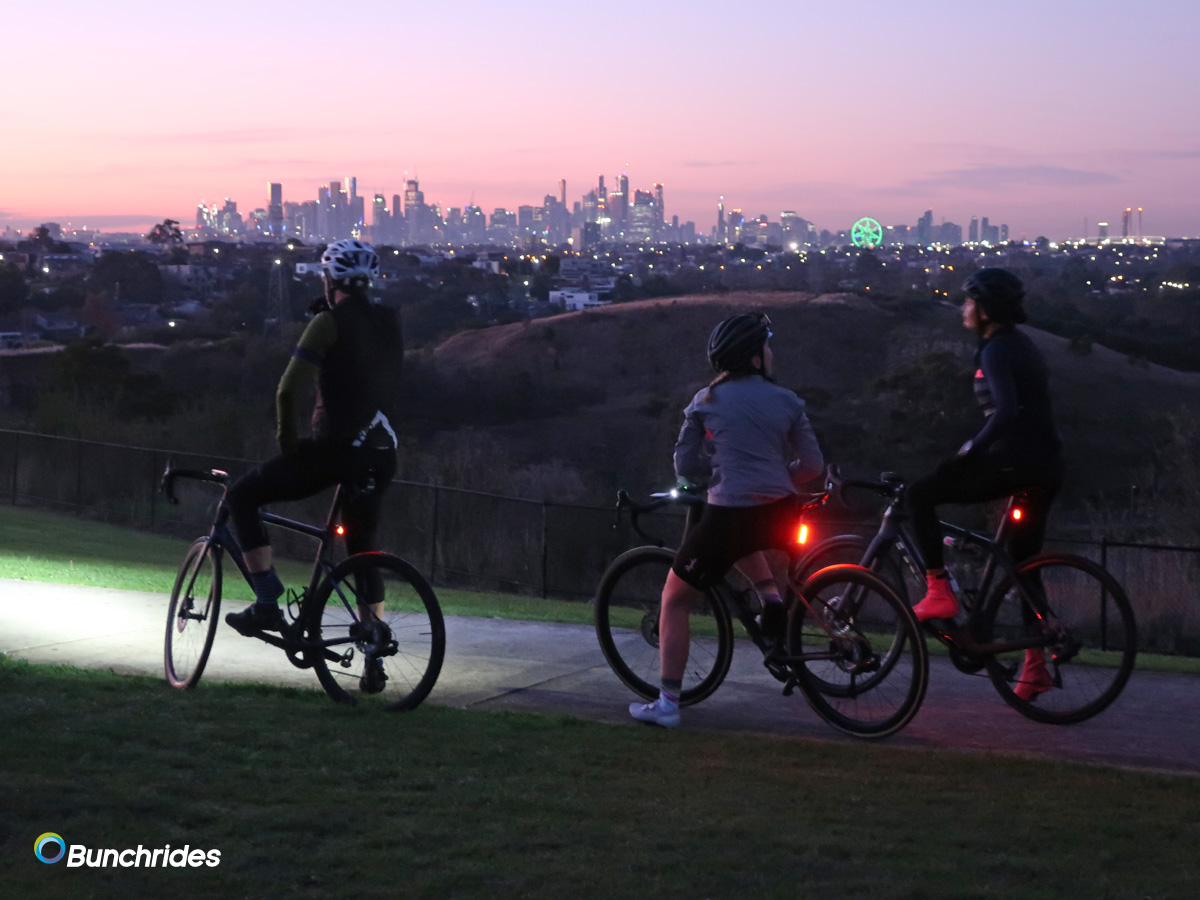Bunchrides's tweet photo. Some people may say we are crazy getting up in the middle of the night, it's cold &amp; dark, so unappealing... @RCCMEL #sunrise #womenscycling https://t.co/Xqo1oRS9dH