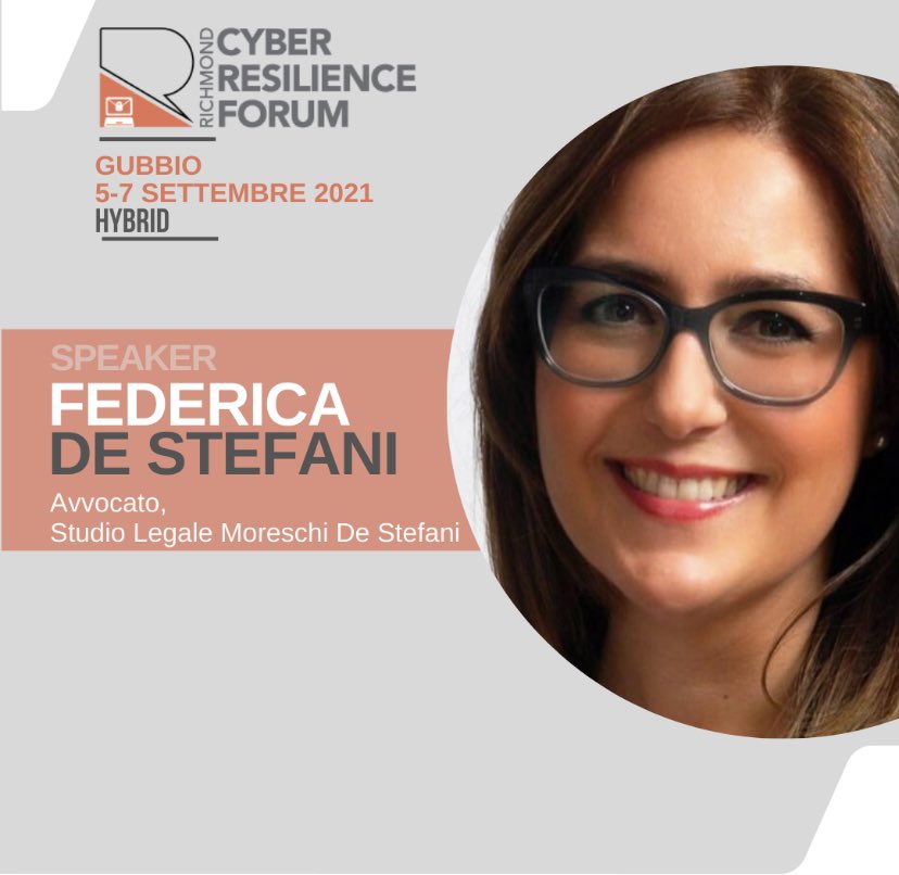 Tornano finalmente gli eventi in presenza. 
Un grandissimo onore per me partecipare a  Cyber Resilience Forum di <a href="/RichmondItalia/">Richmond Italia</a> 

#richmondbusinessforum
#human2humanevents #eventidivalore