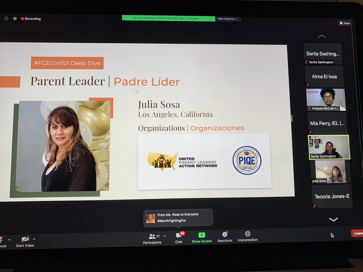 UPLAN_USA's tweet photo. “We didn't have a strong internet at home, zoom meetings regularly were frozen, so learning was not happening. To overcome with all these weeks I used tools that had learn in previous @PIQEUSA workshops. - Julia Sosa #FCEconf21 #UPLAN #ParentLeaders #PIQE  @IELconnects https://t.co/UtwU0nRtnH