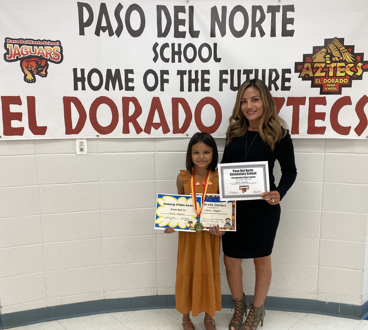 You’re definitely more than I ever expected &amp; better than I ever imagined my sweet, strong, smart, beautiful and brave princess Camila. ❤️ Thanks <a href="/SMcKay_PDNES/">Sara McKay</a> for being an amazing teacher and bringing out the best in her. 💛 #PDN_Jaguars #TeamSISD @PDN_ES #UnitedStrongFierce