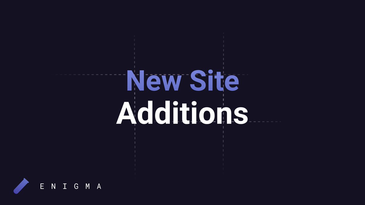 EnigmaScript's tweet image. We worked in the silence🤫
Guess some sites in the comments here, maybe we will reward some right picks with a key😇