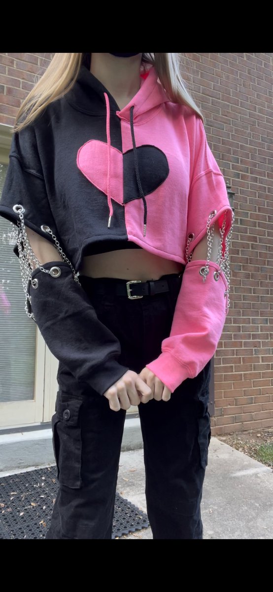 pythoncore's tweet image. Listing this cropped hoodie for sale in ~2 hours! If you miss it, don’t worry! I plan on making more! (This one is an XL)