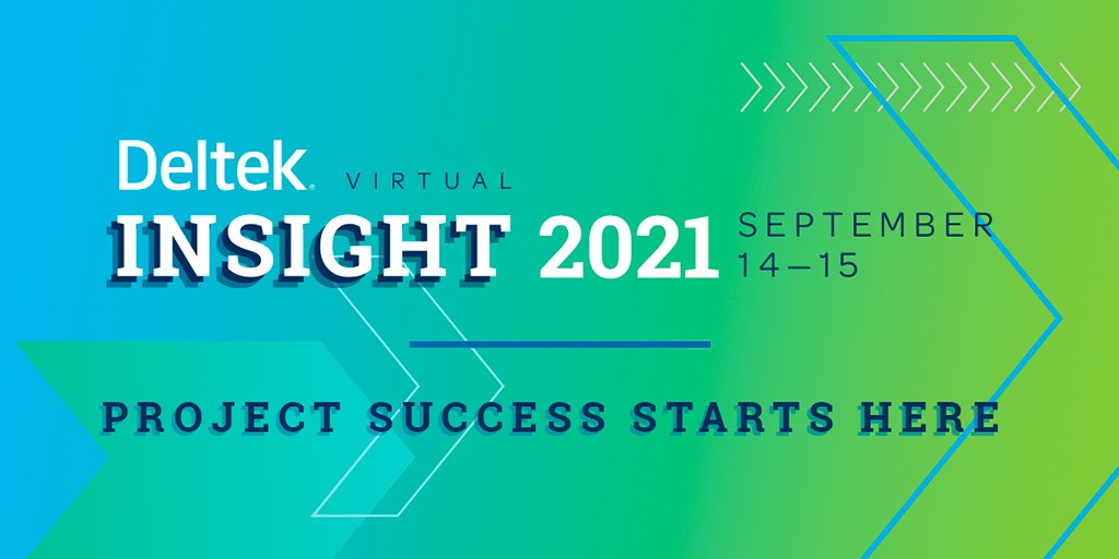 Deltek's tweet photo. Have you registered for #DeltekInsight 2021 yet!? 

Learn 4⃣ ways we’re enhancing your virtual experience at this year's event: https://t.co/oSAmPhfBpK

#DeltekProjectNation https://t.co/zUSPq5W5P6