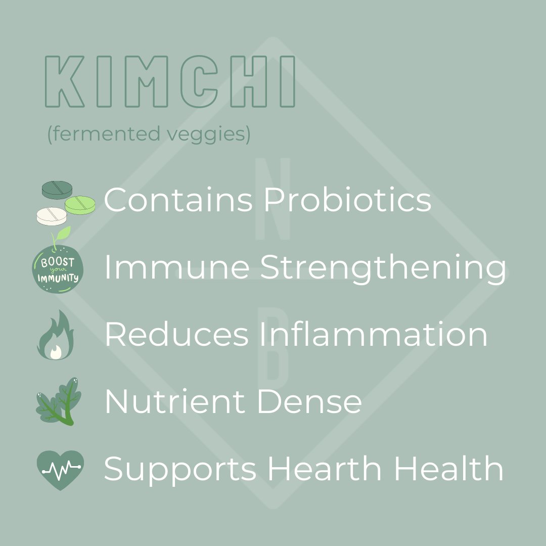 If you didn't know what Kimchi is - here's a breakdown! Add small amounts to your meal to get in some gut friendly bacteria and superfood benefits 🙌