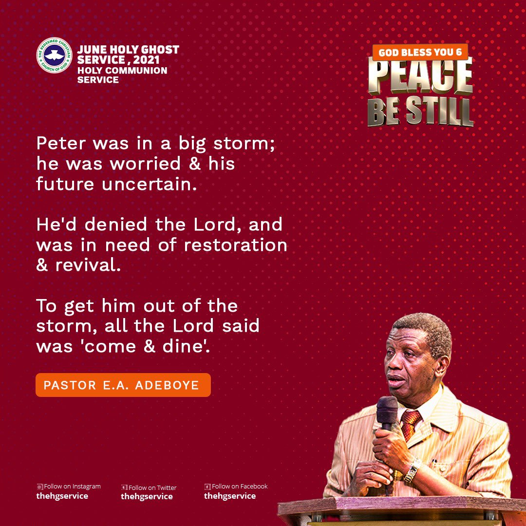 PastorEAAdeboye's tweet photo. #PeaceBeStill https://t.co/3H8IeVbG5S