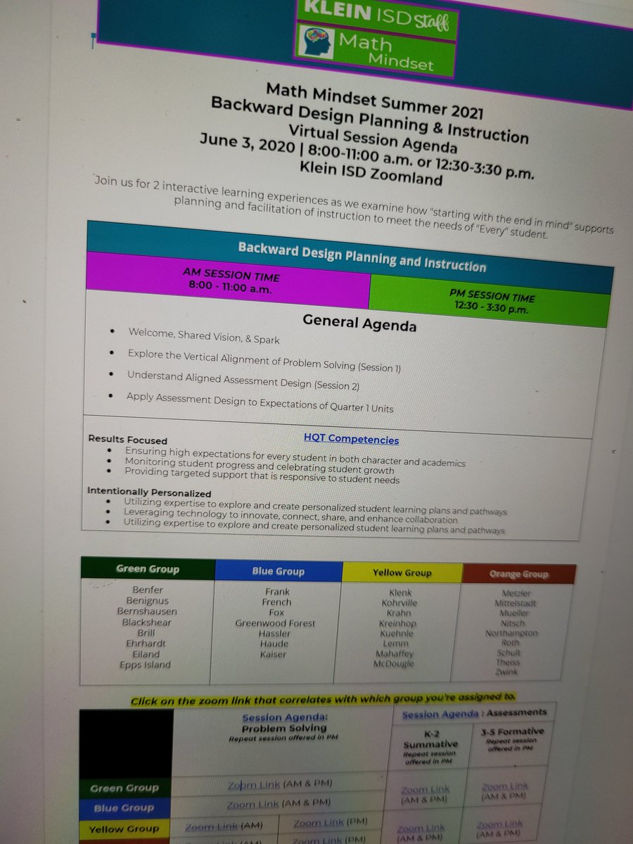 kloneal2's tweet image. Wrapping up a day of learning (problem solving strategies & using formative assessments to create/reteach in small groups)! What a fantastic group of presenters #KleinMath Specialists...& amazing group of articulate & passionate Ts deeply engaged in 4ever learning! #MathMindset