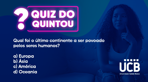 Quinta é dia de... quiz! Então já vai preparando a mente pra responder a pergunta de hoje. 🤓

Aproveita e marcar aquele(a) amigo(a) pra ver quem está sabendo mais.