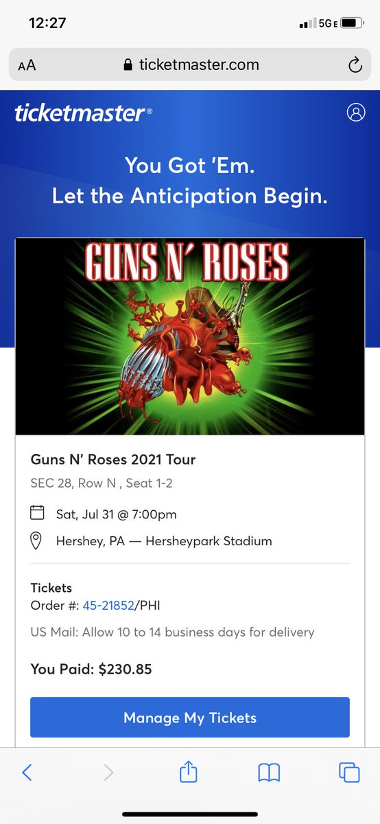 WambachJr's tweet photo. Cant wait to July 31!!! Nothing better then summer and GNR ⁦@bdowns328⁩ https://t.co/L2rlECv2Hs