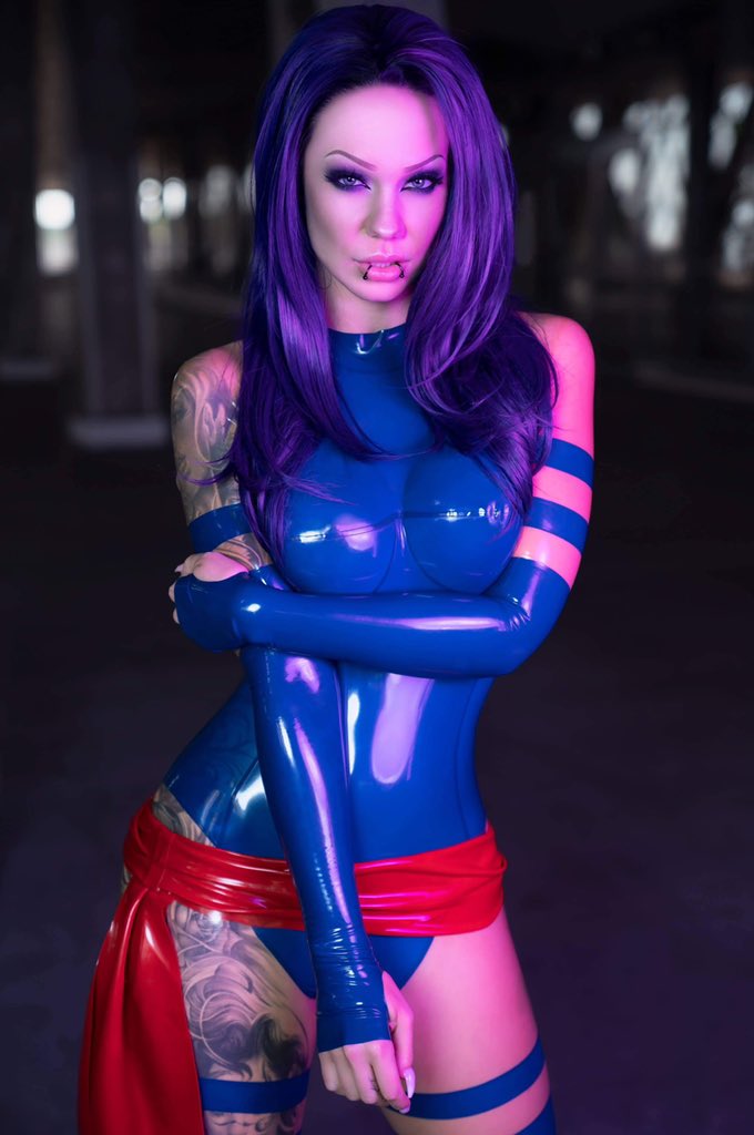 Starfmodel on Twitter "⚡️💙⚡️ Psylocke 💁🏼‍♀️📸 Shot by Soldatmyran 💕