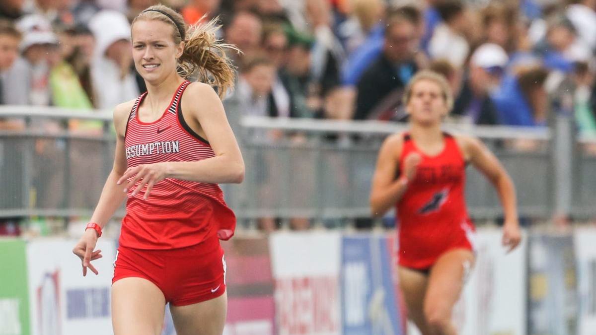AssumptionHS's tweet photo. Congratulations to Laney Fitzpatrick (@laney_fitz22) on her selection to the @DMRegister 2021 All-Iowa Class 3A Girls' Track and Field Team! https://t.co/Sphtykipzj via @DMRegister https://t.co/90ZVIlrKw0