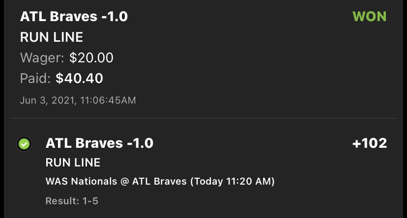 BettingPix's tweet photo. Cash it 💰

Account: +$20 ($120 Overall)

Congrats to those who tailed! 🚂

#GamblingTwitter https://t.co/X6CnFxEaTI