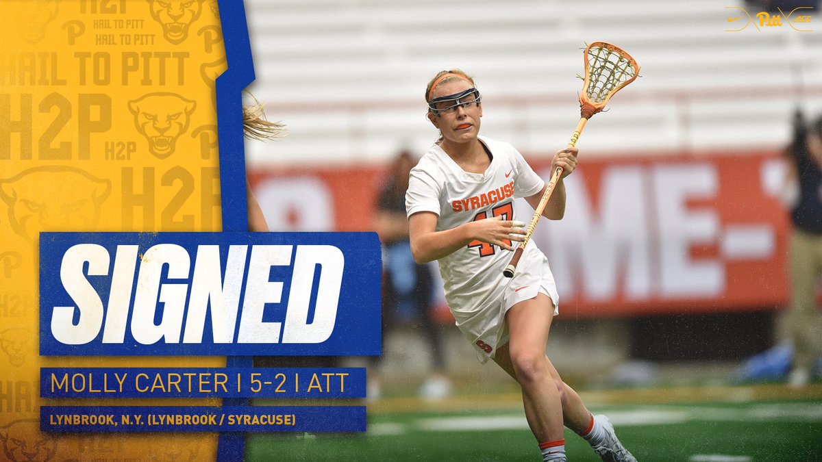 Pitt_WLAX's tweet photo. We have THREE NEW PANTHERS! 

🔵Molly Carter
🟡Allyson Trice
🔵Julia Foster

✍️: https://t.co/OfRtZaxGIm

#BuildALegacy https://t.co/FLXyA14pdA