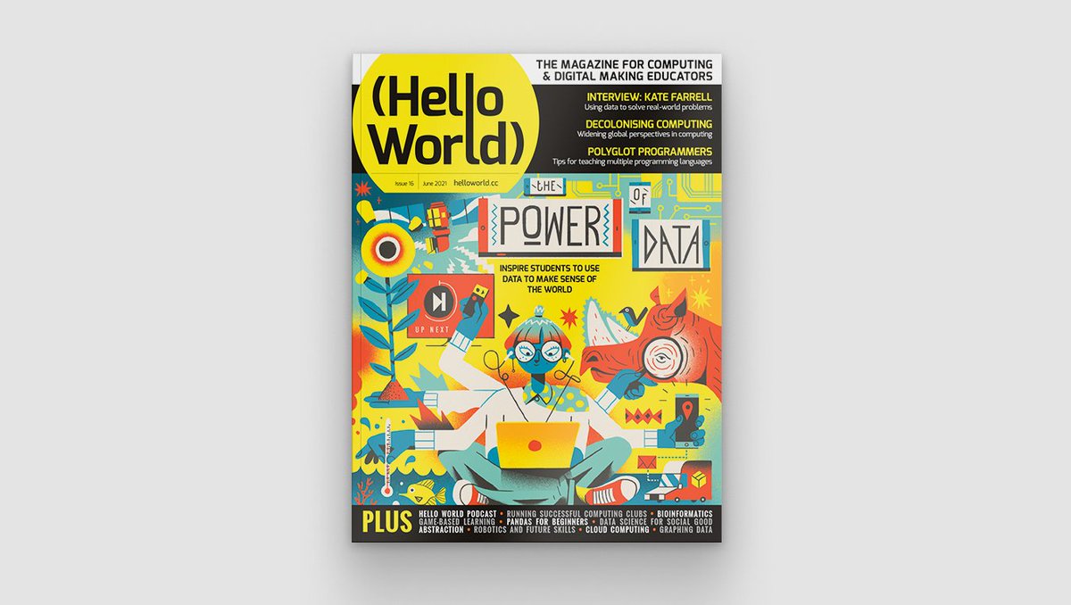 HelloWorld_Edu's tweet photo. Here it is! An exclusive view of Hello World, issue 16 🙌

The theme is 'Data Science' and we have some incredible articles to share with you!

Sign up today receive a digital copy on Monday, 7 June: https://t.co/sjwxieVKLe 

#HelloWorldMag #HelloWorld16 https://t.co/DqXsnCSw87