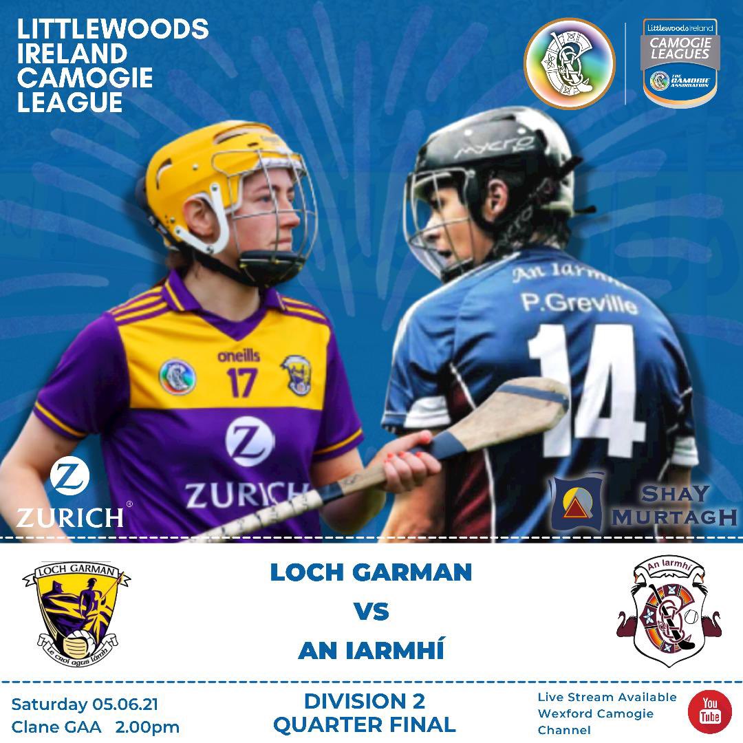 🚨 Quarterfinal time 🚨 
@LWI_GAA @OfficialCamogie Division 2 league quarterfinal 
Wexford v @WestmeathCamogi 
📍Clane GAA, Co. Kildare
🗓 Saturday 5th June
🕑 14:00
Live and free 📺 YouTube channel youtube.com/c/WexfordCamog… #wexford #camogie #senior #StyleOfPlay #WatchAtHome