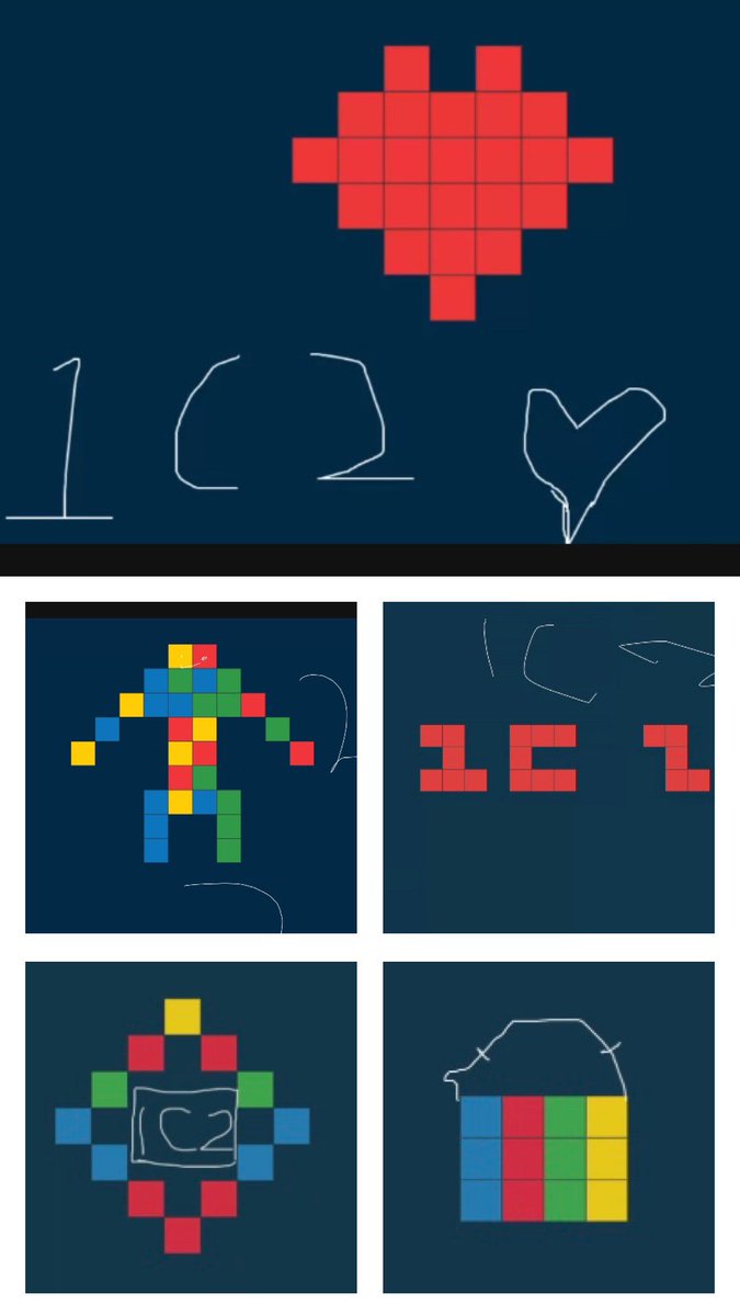MsGhazi2's tweet photo. As part of math today we used tiles to create pictures :) https://t.co/4boNYAJ9GK