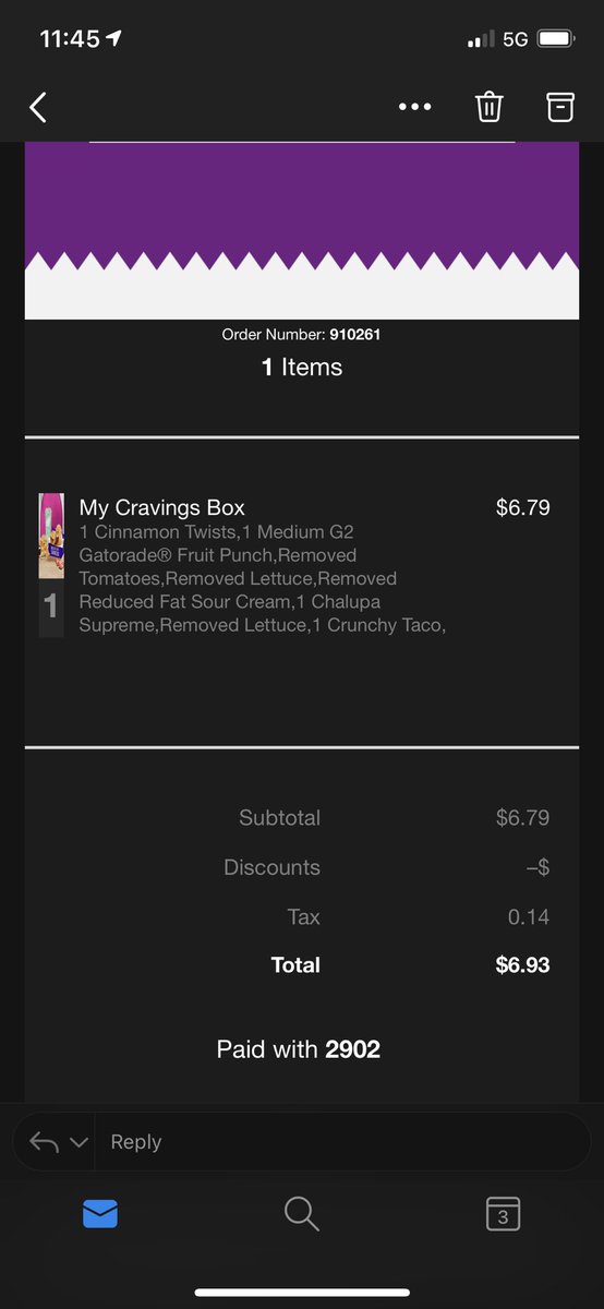 derekput's tweet photo. @tacobell WHY IS THIS BOX $6.79 IN POMEROY, OHIO?!?! The poorest county in the state and this box is $2 more than its nationally advertised. https://t.co/7woA2EEAE3
