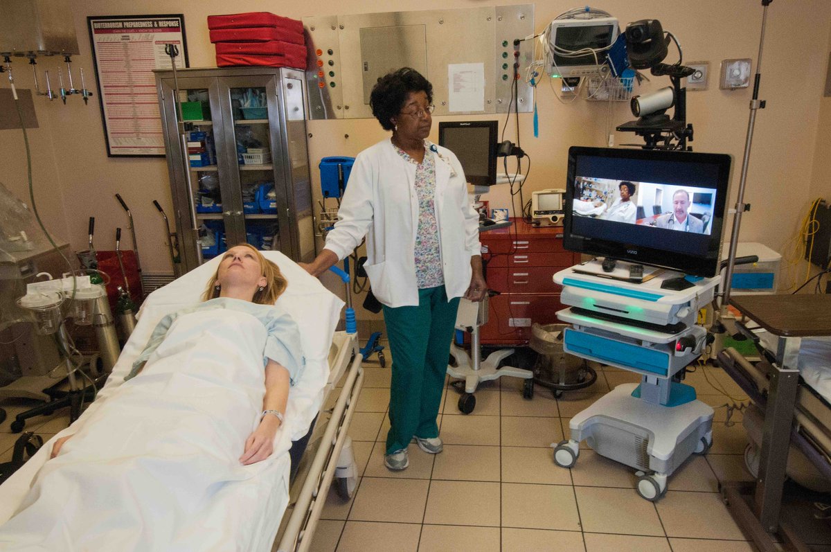 MuseumOnMainSt's tweet photo. #DYK that today 77% of rural counties have shortages in health care professionals? In an effort to manage health care needs, many rural communities around the US are now utilizing technology to ensure that patients have access to specialists. #SmallTownSpark Image: USDA https://t.co/pgimIoK6kr