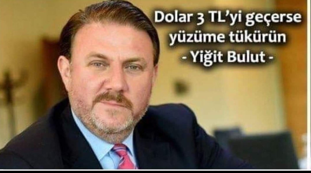 Vallahi artık tükürük bile kurtarmaz 
Dolar 8.70