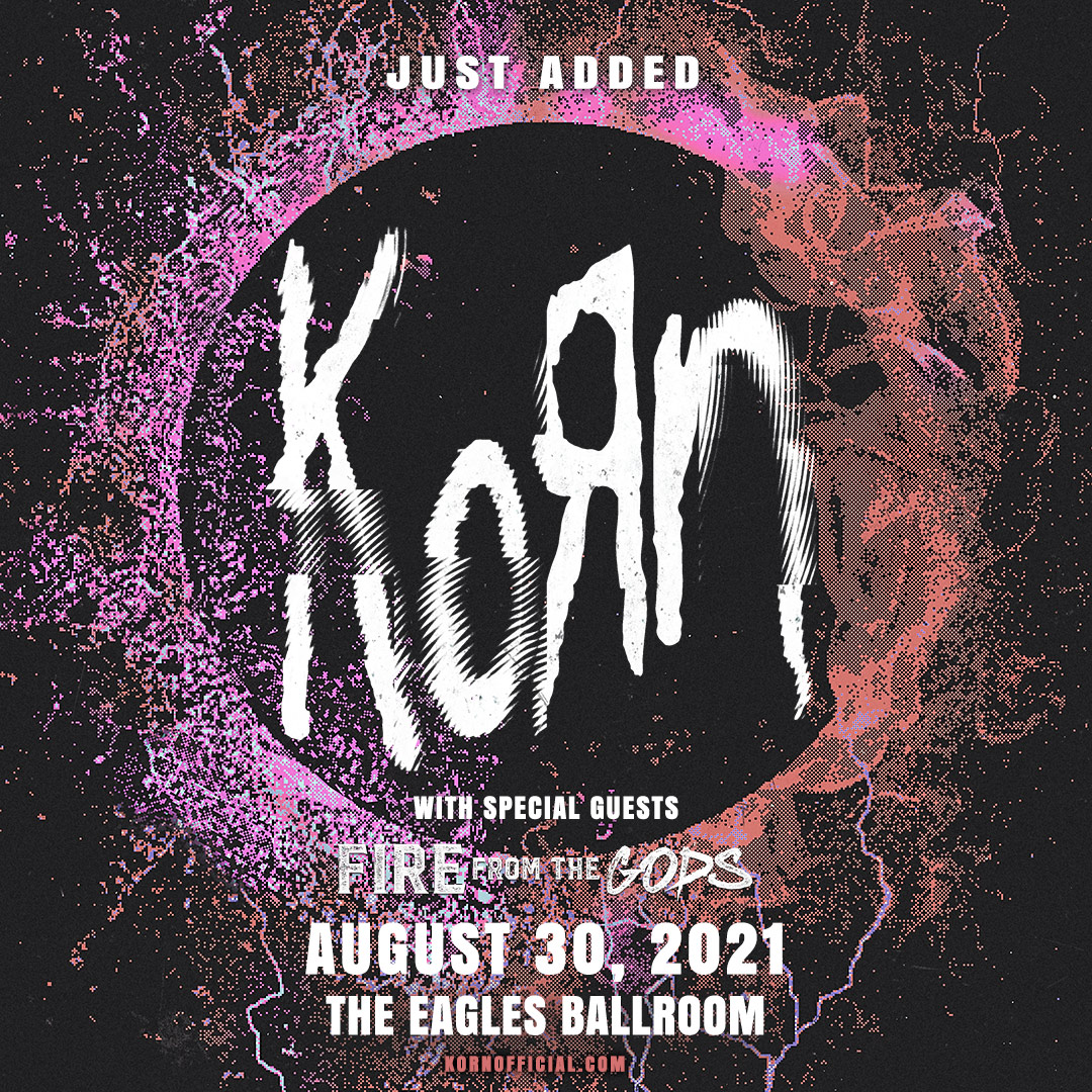Korn's tweet photo. We just added a new show for August 30 at @TheRave / Eagles Ballroom in Milwaukee, WI. Presale tickets are available tomorrow from 10AM-10PM. General on-sale is Monday, June 7, at 10AM. Check out full Summer U.S. tour details at https://t.co/kEkjAmwtqn. https://t.co/QPKC7j8dko