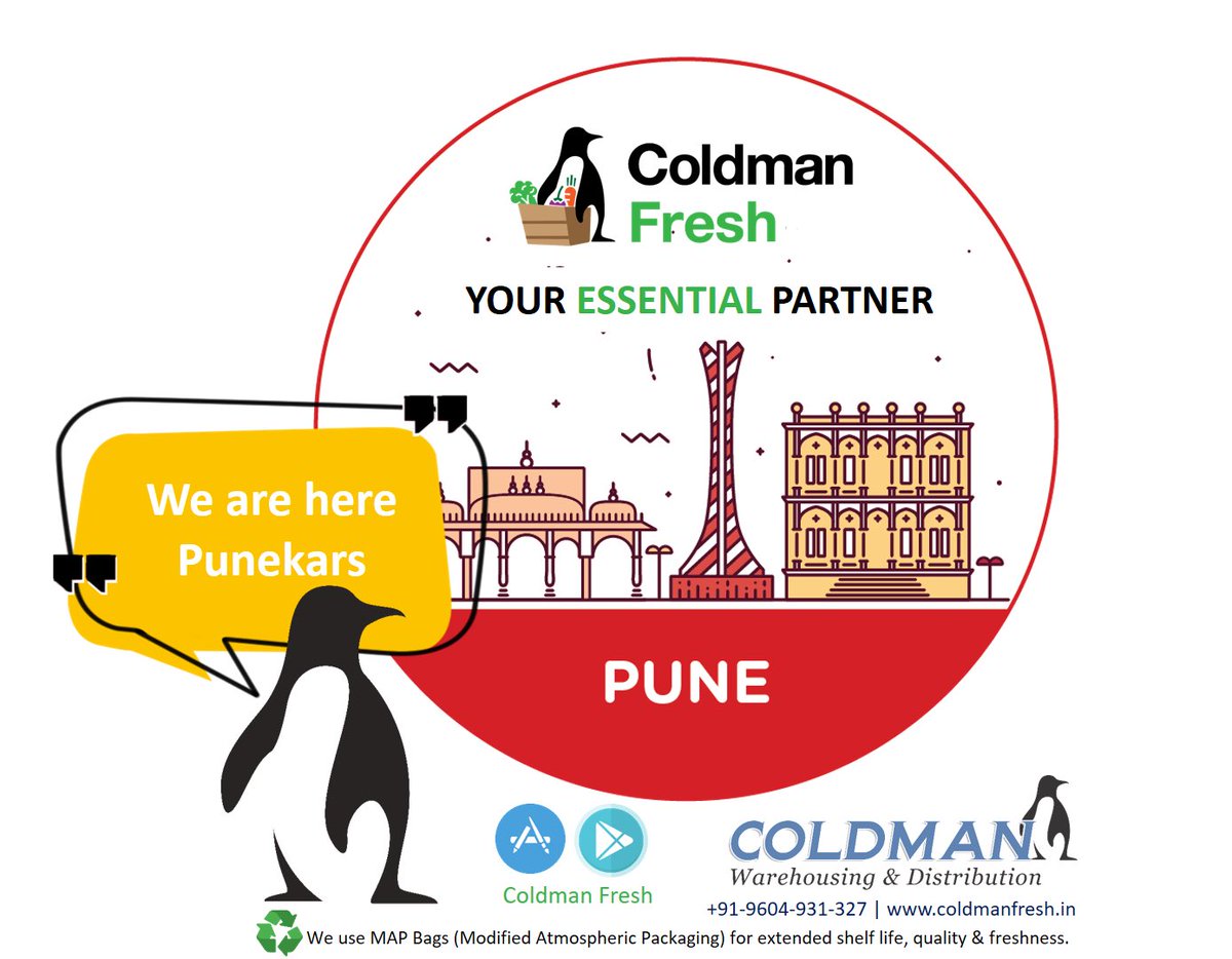 RohanUrsal's tweet image. Delivering the best of the produce to Punekars!  #coldman #coldmanfresh