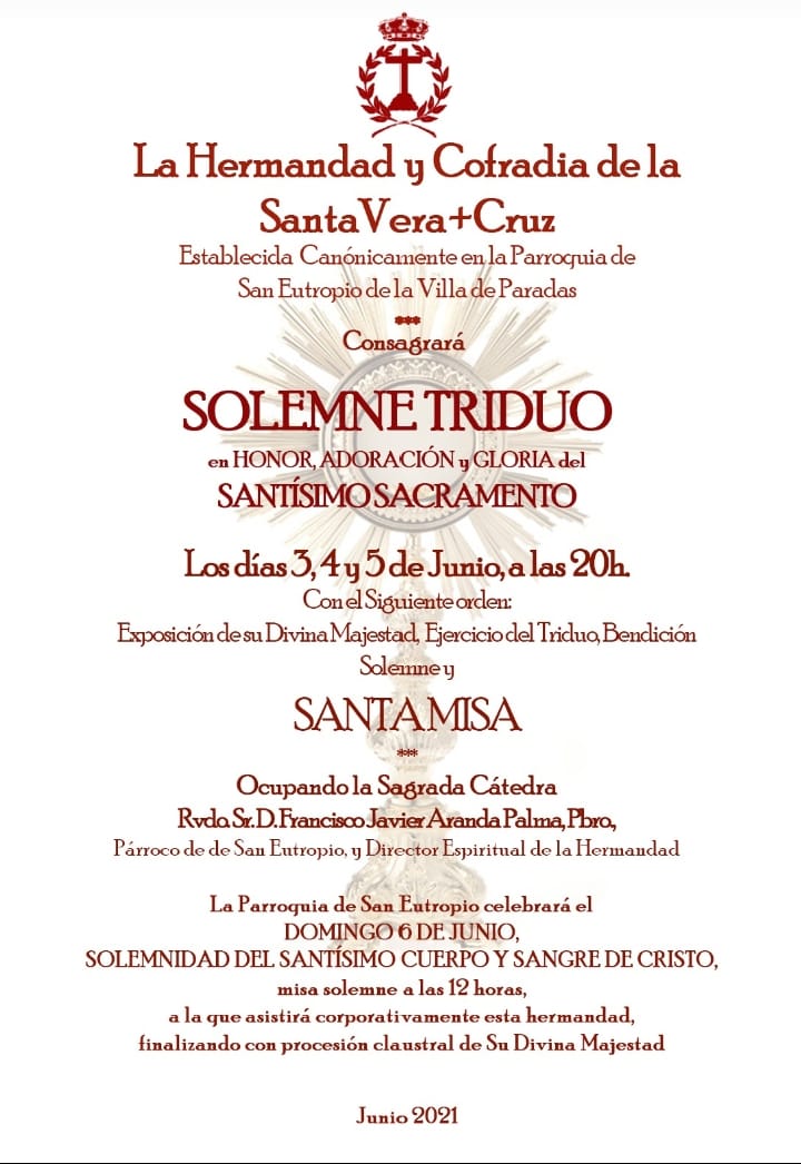 CONSEJO DE HERMANDADES Y COFRADIAS DE PARADAS (@consejoparadas) on Twitter photo 