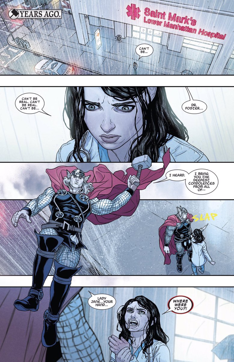 I’ve often cited these two pages as powerful examples of Jane Foster’s characterization as the Mighty Thor from @jasonaaron’s run, but can we just take a moment to also appreciate @rdauterman’s stunning artwork here? https://t.co/JAhC6zl7bn