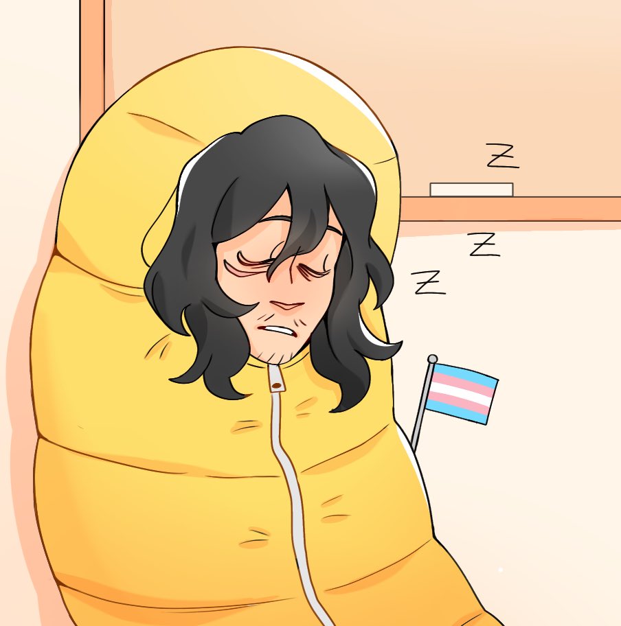 nartothelar's tweet photo. eraserhead says trans rights! #bnha https://t.co/niIPcLkovf