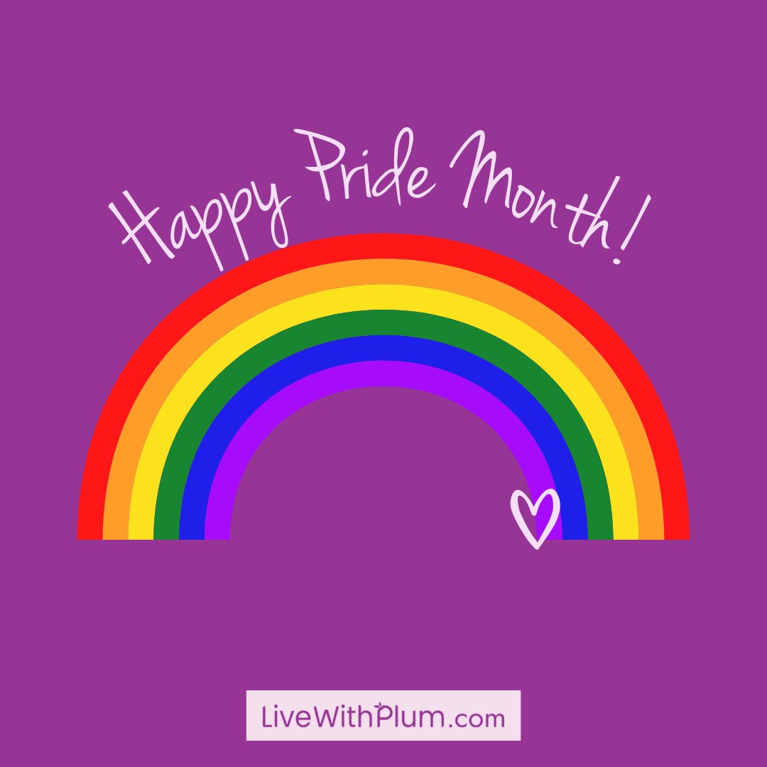 Wishing everyone a happy and loving #pridemonth from all of us at Live With Plum 🌈💜

Love is love ❤️🧡💛💚💙